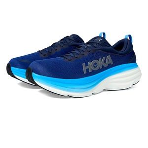 HOKA Bondi 8 Navy and Blue Men’s Size 8 Running Shoe 👟 🏃
